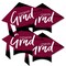 Big Dot of Happiness Maroon Graduation - Grad Cap Decorations DIY Party Essentials - Set of 20
